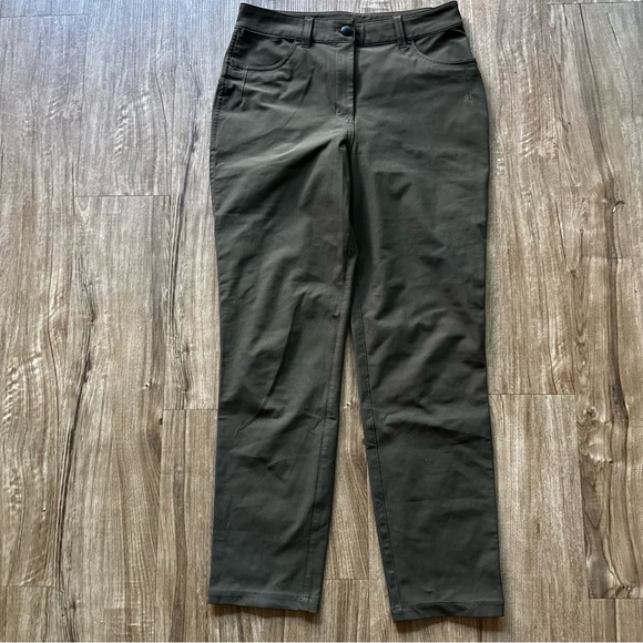 Lululemon Womens ABC Pants TaperedFit green Stretch Size 6